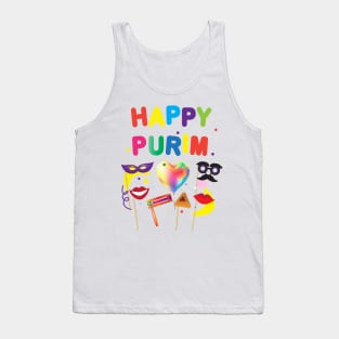 Happy Purim Festival Kids Party Gifts Decoration Jewish Holiday Tank Top